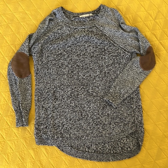 RD Style Rowca Elbow Patch Lightweight Pullover Sweater Large NWOT - Picture 2 of 5